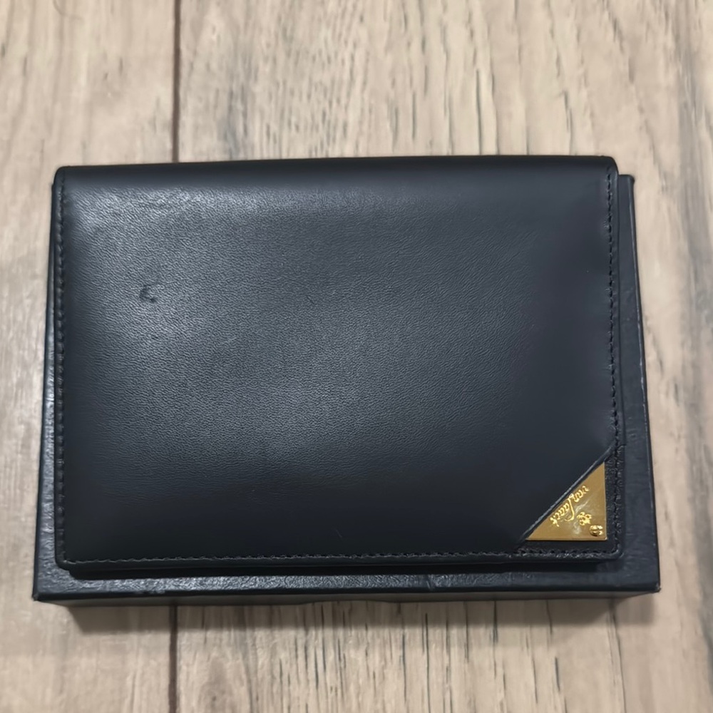 NWT Van Laack German Black Leather Wallet